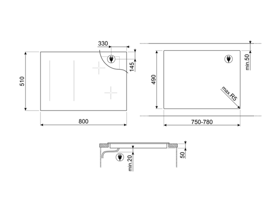 Płyta indukcyjna Smeg SI1M4854D