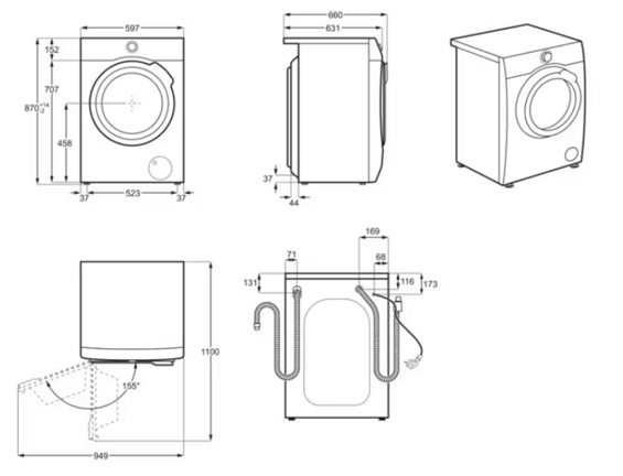 Pralko-suszarka Electrolux DelicateCare 900 10kg EW9W161BC