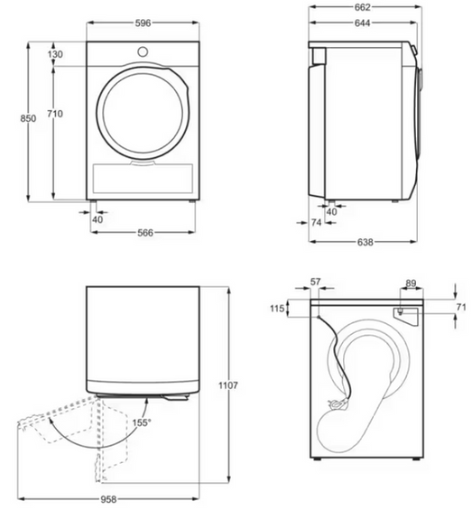 Suszarka Electrolux z pompą ciepła EW8H258BP DelicateCare 800 8 kg