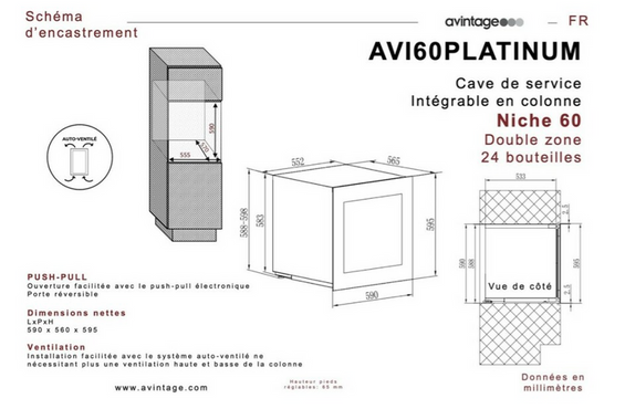 Winiarka Avintage AVI60PLATINUM