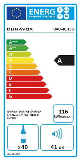 Winiarka Dunavox DAUF-40.138SS