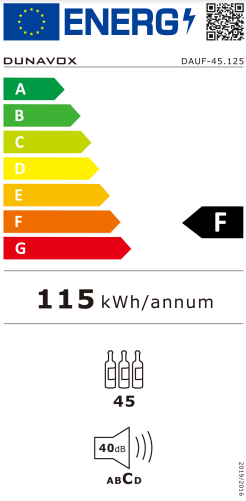 Winiarka Dunavox DAUF-45.125DB.TO