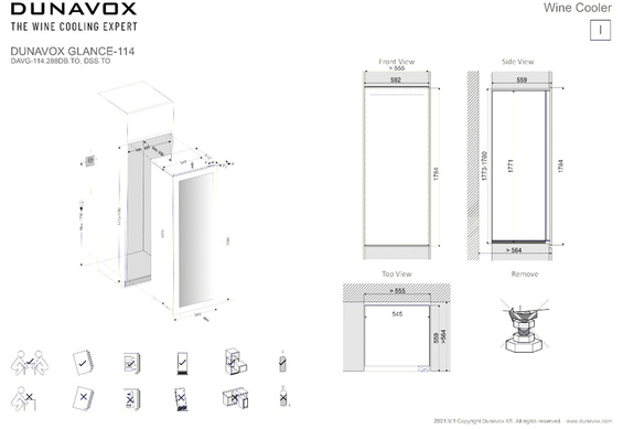 Winiarka Dunavox DAVG-114.288DOP.TO