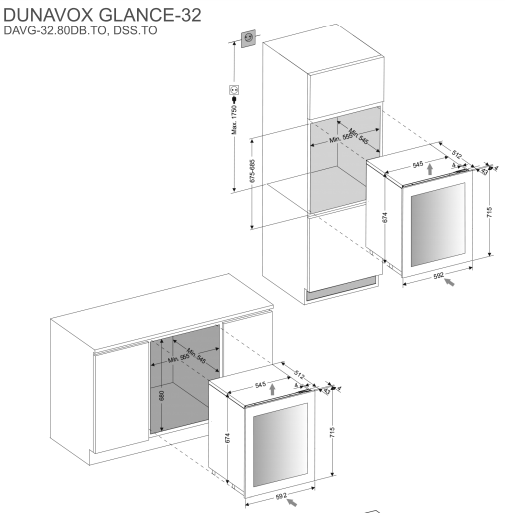 Winiarka Dunavox DAVG‐32.80DSS.TO