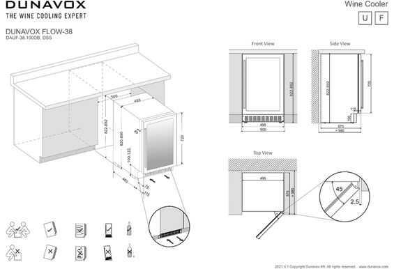 Winiarka Dunavox DUNAVOX DAUF-38.100DB