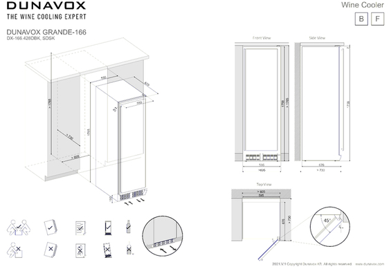 Winiarka Dunavox DX-166.428DBK