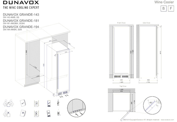 Winiarka Dunavox DX-181.490DBK