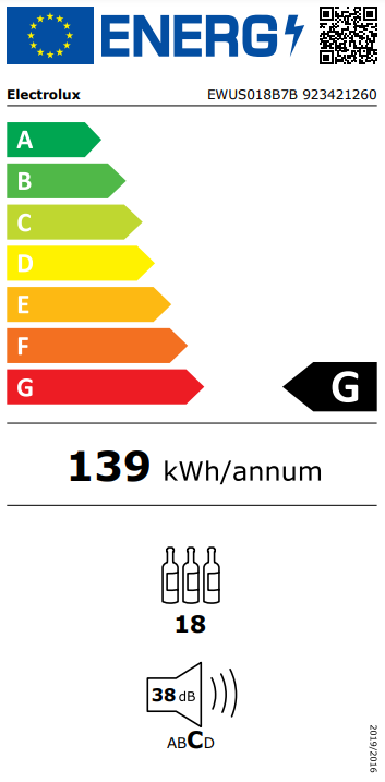 Winiarka Electrolux EWUS018B7B