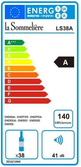 Winiarka LaSommeliere wolnostojąca LS38A