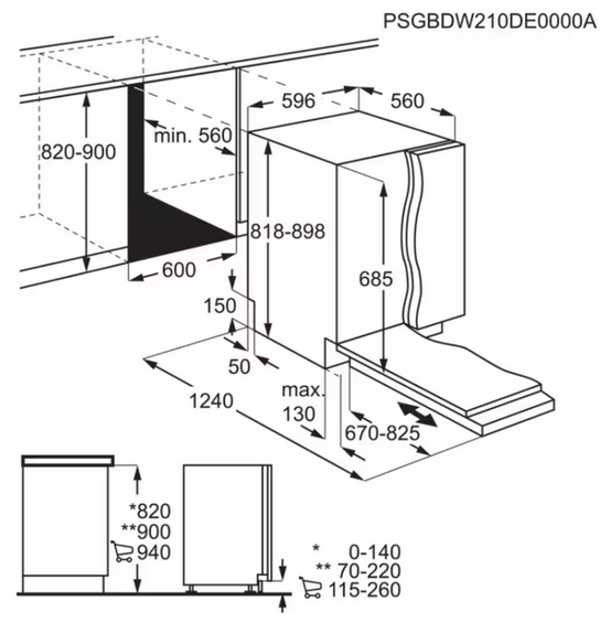 Zmywarka do zabudowy AEG FSK94858P