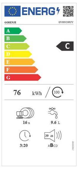 Zmywarka do zabudowy Gorenje GV693C60UV
