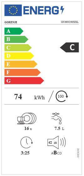 Zmywarka do zabudowy Gorenje GV693C60XXL