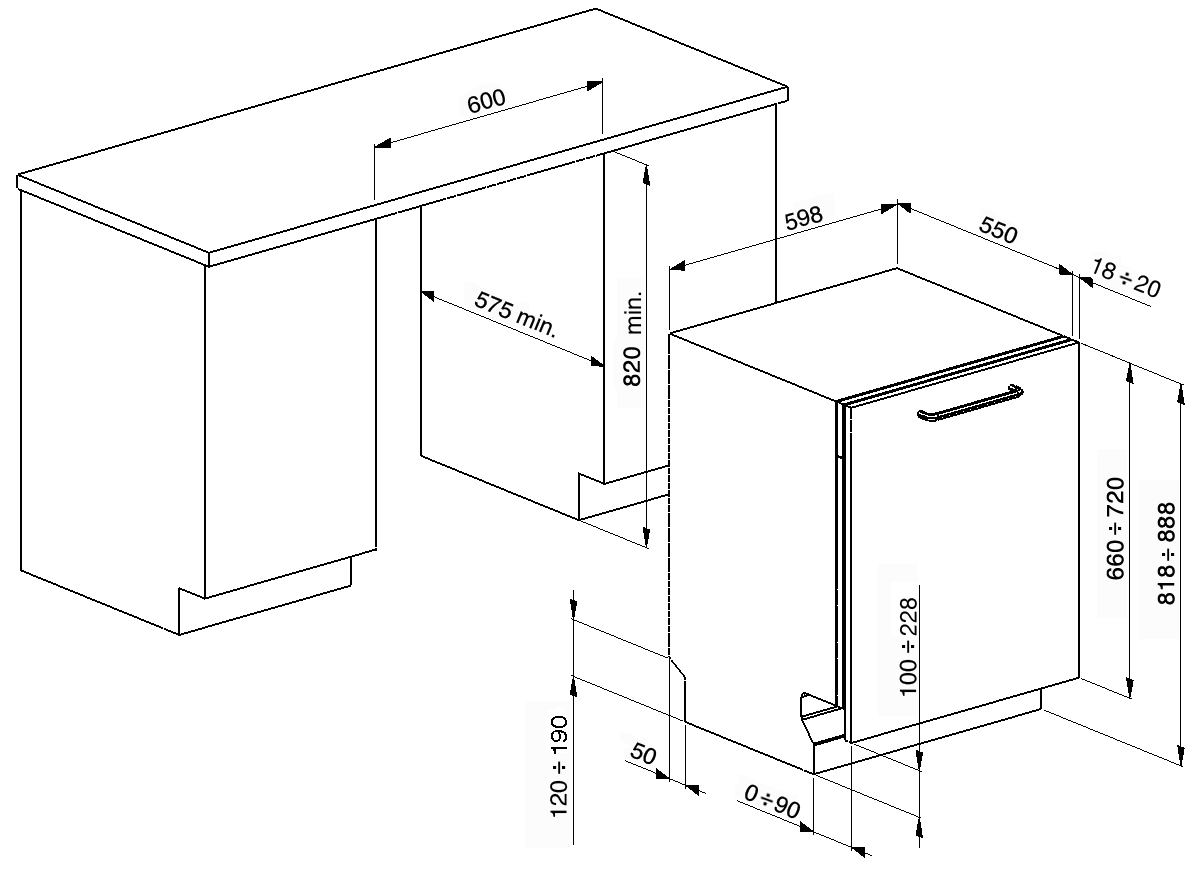 Zmywarka do zabudowy Smeg ST311CS